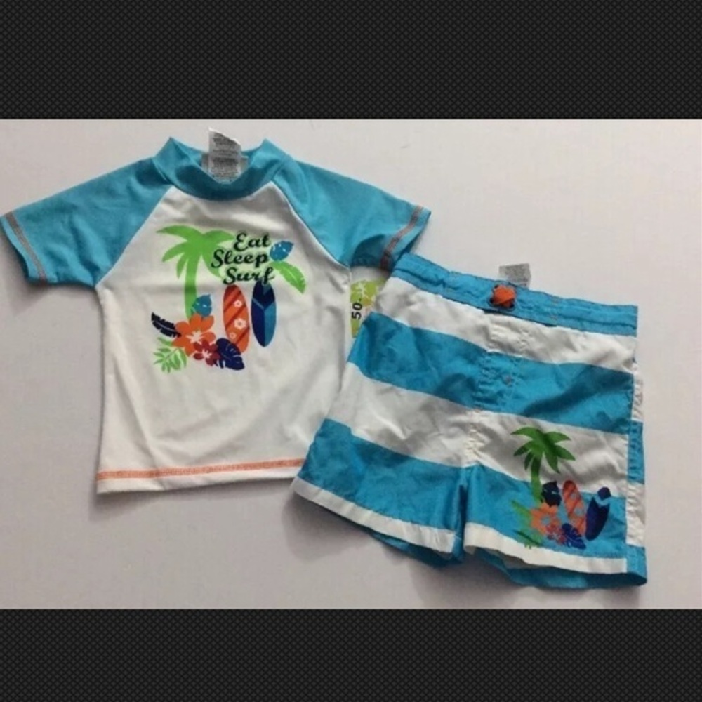 NWT Mick Mack Baby Boy Bath Suit Set 24 Mo…